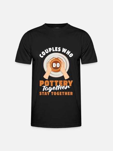 Pottery couple - Men's Functional T-Shirt - black