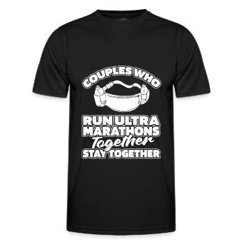 Ultramarathon Couple - T-shirt sport Homme - noir - Devant - AI Model Male 178 dark (178cm)