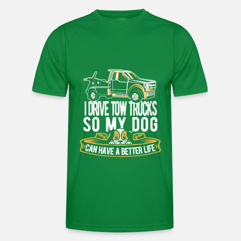 Abschleppdienst Abschlepper Hund Männer Funktions-T-Shirt