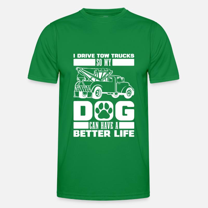 Abschleppdienst Abschlepper Hund Männer Funktions-T-Shirt