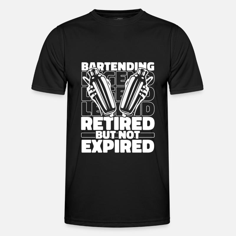 Bartender Retired Bartender - Men's Functional T-Shirt - black