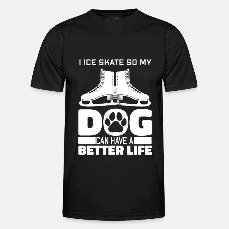 Skøjtehund - Funktionsshirt til herrer - sort