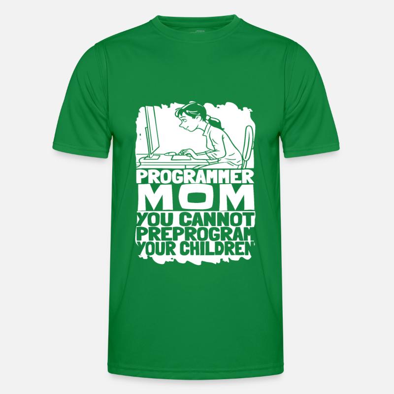 Entwickler Coder Programmierer Mama Männer Funktions-T-Shirt