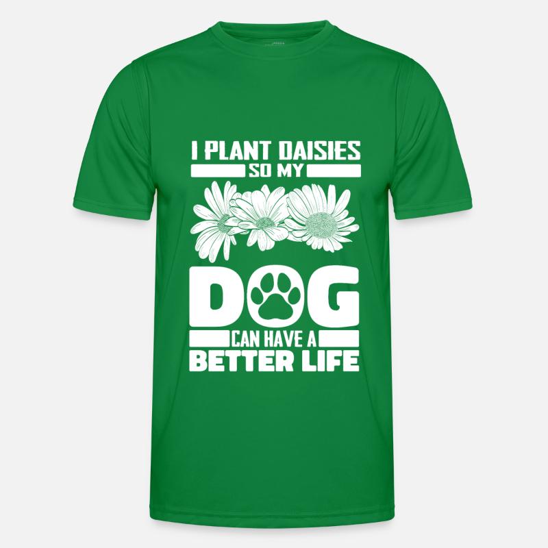 Gänseblume Gänseblümchen Hund Männer Funktions-T-Shirt
