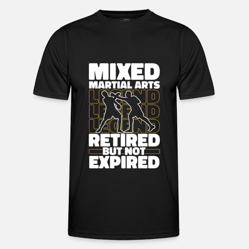 Retired Mixed Martial Arts - Men's Functional T-Shirt - black