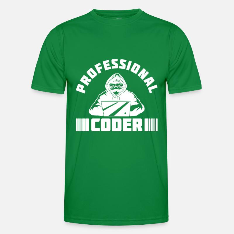 Entwickler Coder Programmierer Fachmann Männer Funktions-T-Shirt