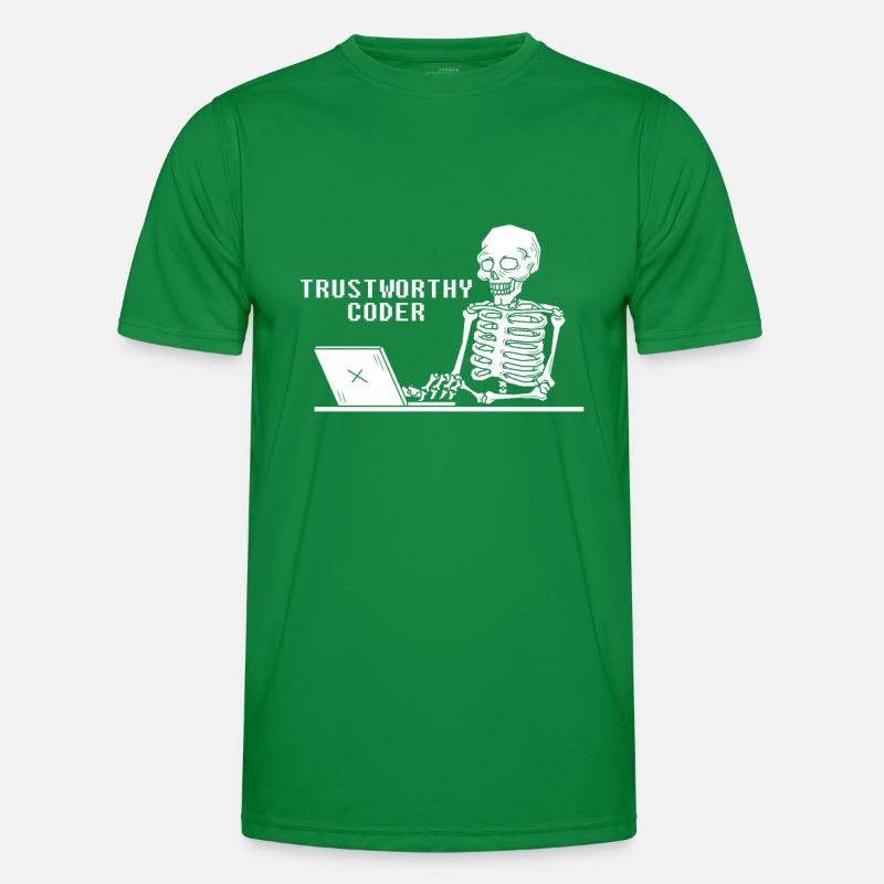 Développeur Coder Programmeur Squelette T-shirt sport Homme