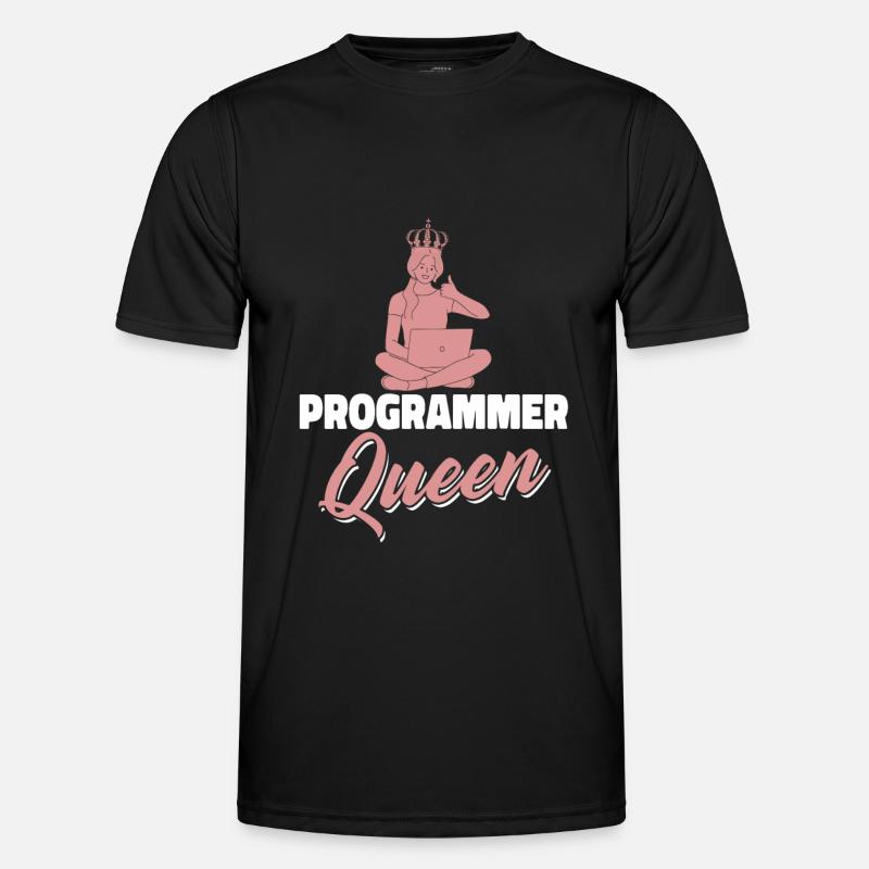 Developer Coder Programmer Queen - Men's Functional T-Shirt - black