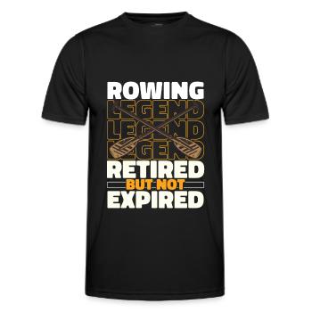 Rudern Ruderer Im Ruhestand - Männer Funktions-T-Shirt - Schwarz - Vorne - AI Model Male 178 dark (178cm)