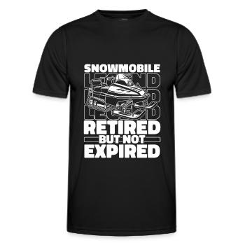 Snowmobile Snowmobiles Retired - Men's Functional T-Shirt - black - Front - AI Model Male 178 dark (178cm)