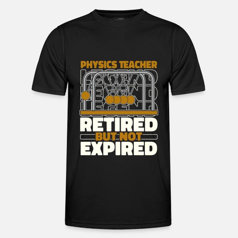 Retired physics Phyiker - Men's Functional T-Shirt - black