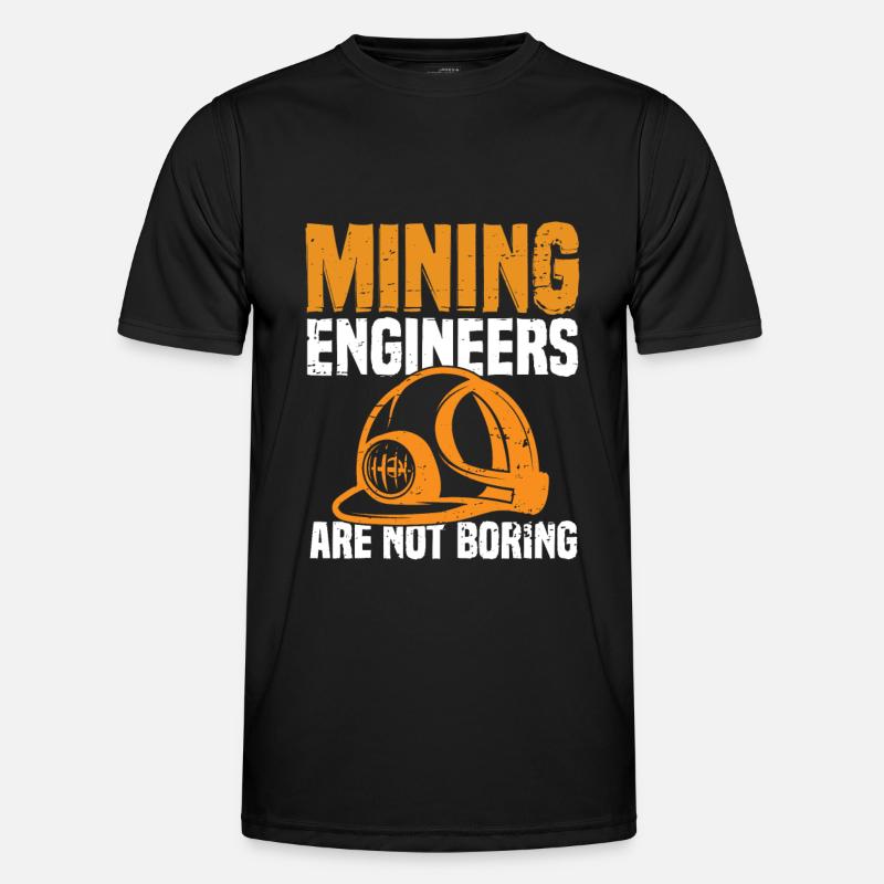 Engineer Witzig Mining Engineer - Men's Functional T-Shirt - black
