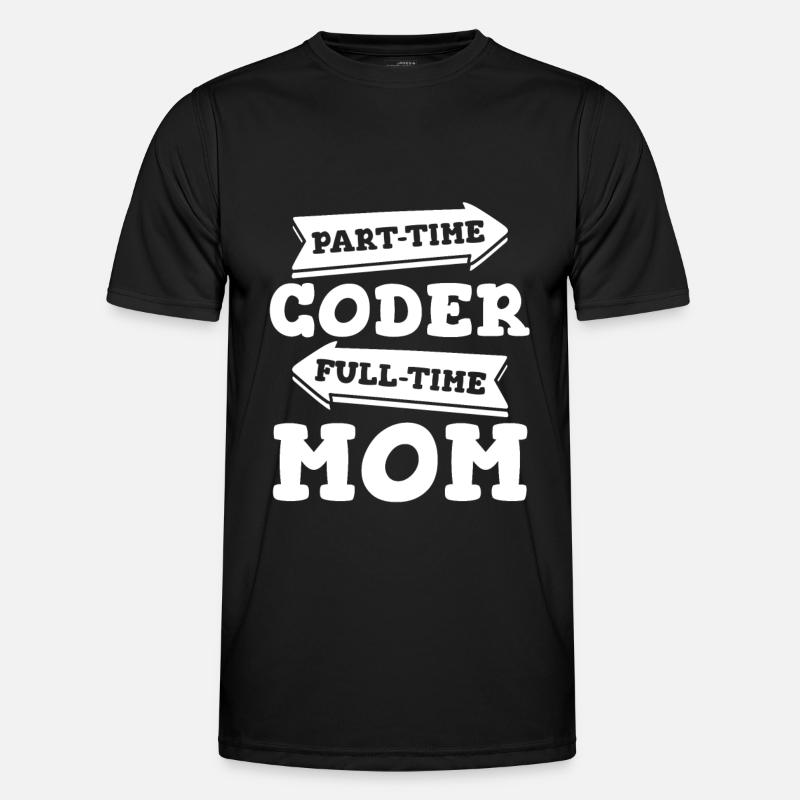 Développeur Coder Programmeur Mama - T-shirt sport Homme - noir