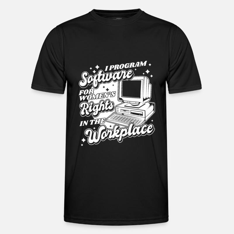 Developer Coder Programmer Computer - T-shirt sport Homme - noir