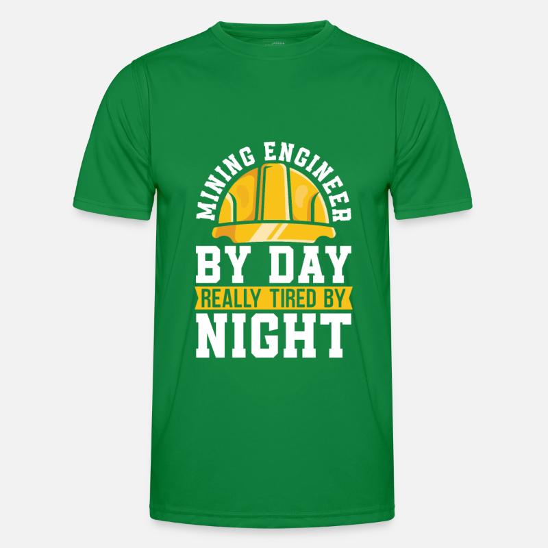 Engineer Safety helmet Mining engineer Men's Functional T-Shirt