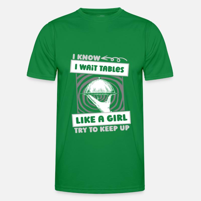 Kellner Kellnerin Witzig Männer Funktions-T-Shirt