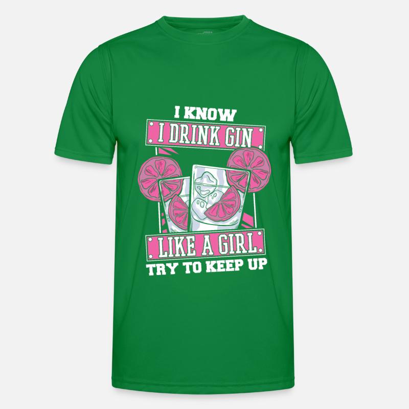 Gin Mädchen Männer Funktions-T-Shirt