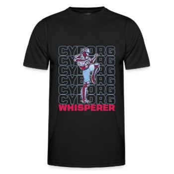 Robotique Ai Robot Cyborg - T-shirt sport Homme - noir - Devant - AI Model Male 178 dark (178cm)