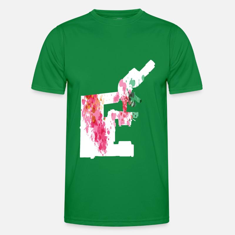 Biology Biologist Microscope Men's Functional T-Shirt