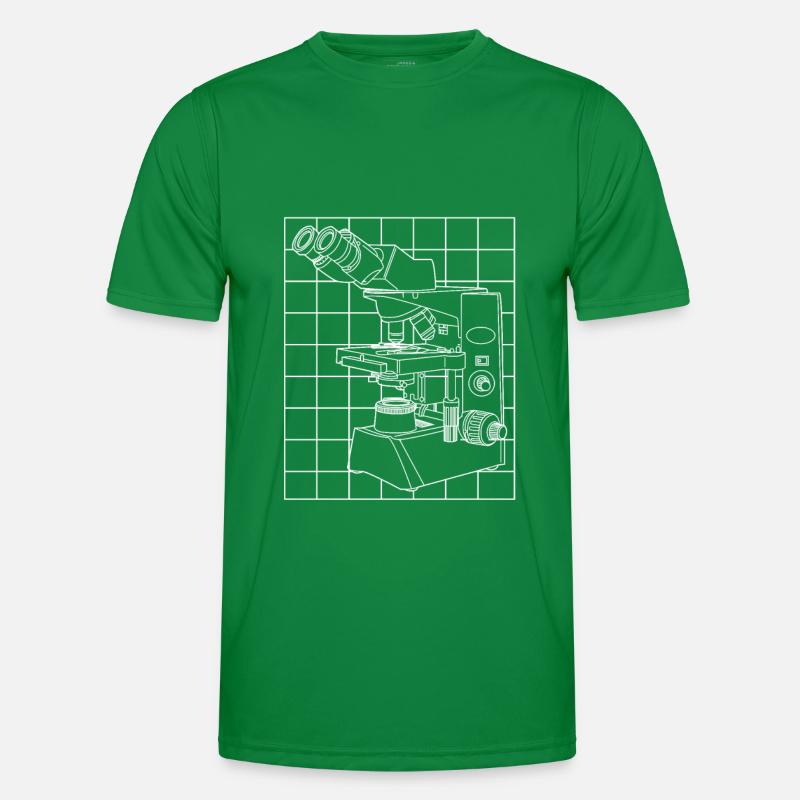 Biology Biologist Microscope Men's Functional T-Shirt