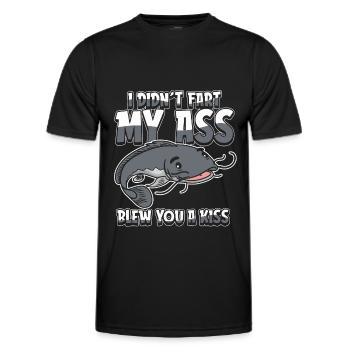 Wels Je n’ai pas pété mes fesses t’a soufflé un baiser - T-shirt sport Homme - noir - Devant - AI Model Male 178 dark (178cm)
