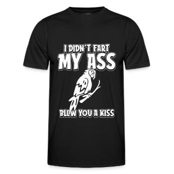 Papagei Witzig - Männer Funktions-T-Shirt - Schwarz - Vorne - AI Model Male 178 dark (178cm)