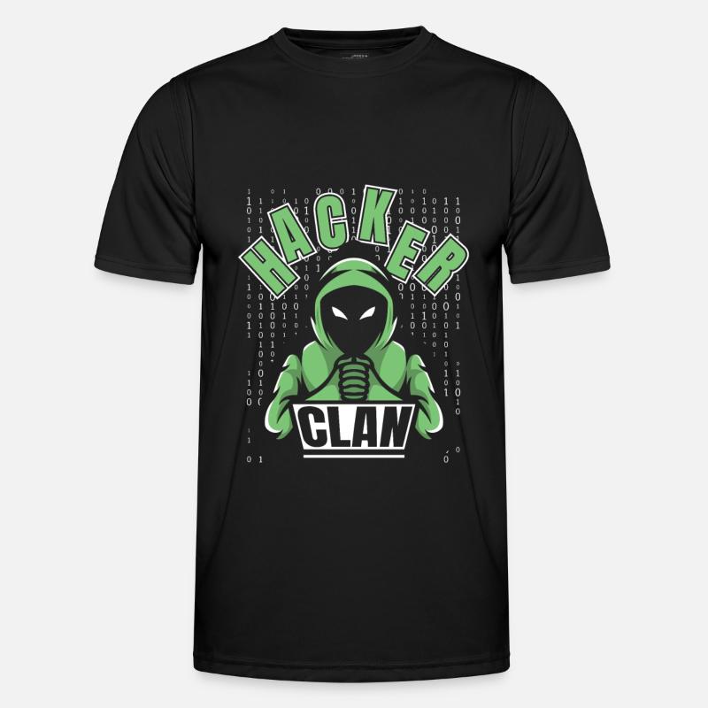 Entwickler Coder Programmierer Hacker - Männer Funktions-T-Shirt - Schwarz