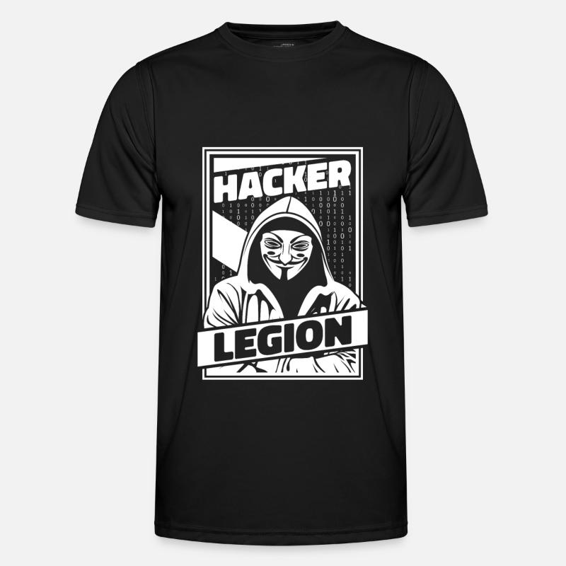 Développeur, Codeur, Programmeur, Hacker - T-shirt sport Homme - noir