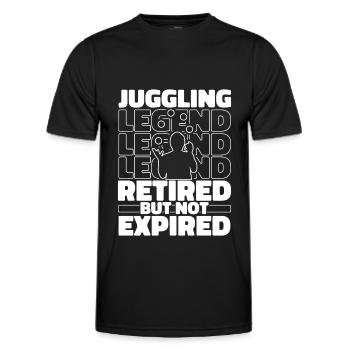Jonglieren Jongleur Im Ruhestand - Männer Funktions-T-Shirt - Schwarz - Vorne - AI Model Male 178 dark (178cm)