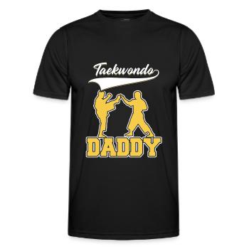 Taekwondo Vati Taekwondo Vater - Männer Funktions-T-Shirt - Schwarz - Vorne - AI Model Male 178 dark (178cm)