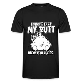 Hippopotamus Hippopotamus Funny - Men's Functional T-Shirt - black - Front - AI Model Male 178 dark (178cm)