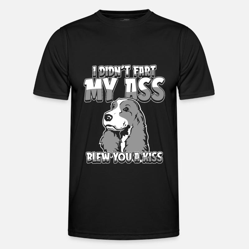 Cocker Spaniel Funny - Men's Functional T-Shirt - black
