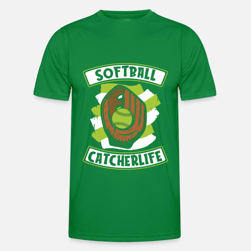 Softball Fänger Männer Funktions-T-Shirt