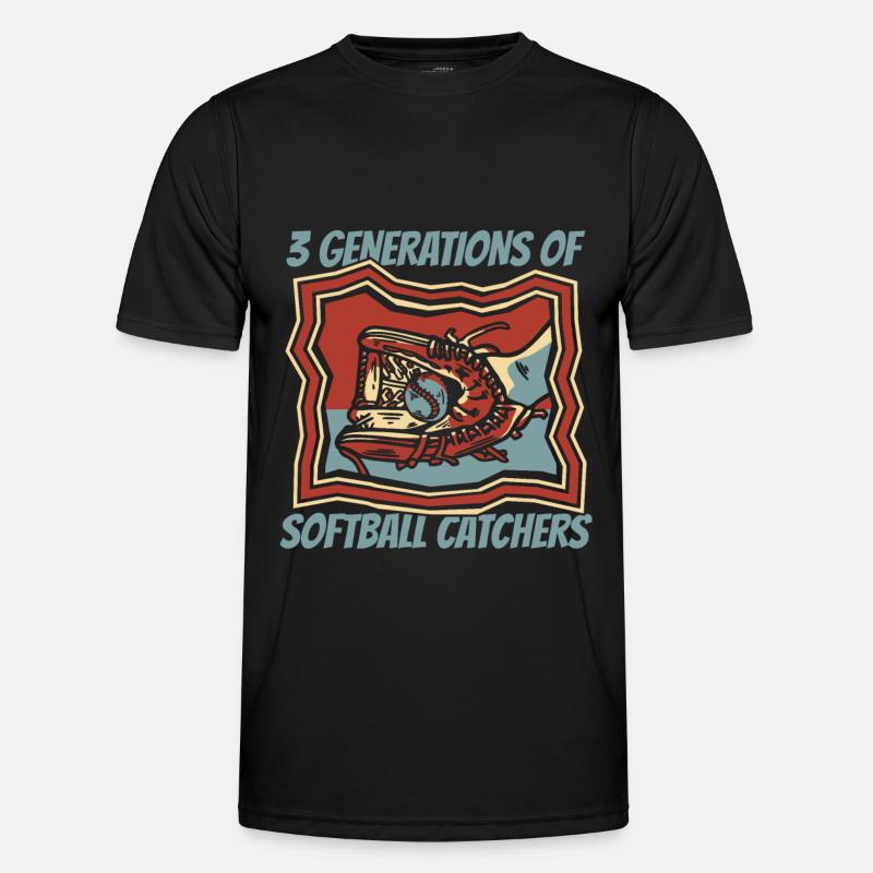 Softball Fänger Männer Funktions-T-Shirt