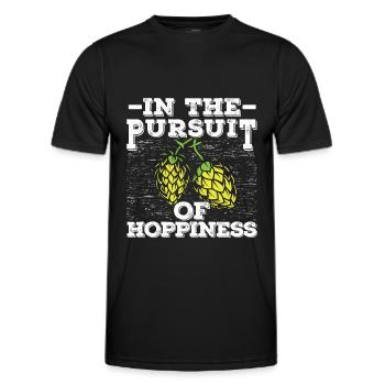 Craft Beer Craft Beer Funny - Men's Functional T-Shirt - black - Front - AI Model Male 178 dark (178cm)