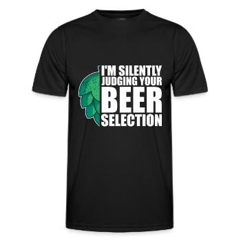 Craft Beer Beer Craft Beer Hopping - Men's Functional T-Shirt - black - Front - AI Model Male 178 dark (178cm)