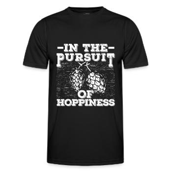 Craft Beer Craft Beer Funny - Men's Functional T-Shirt - black - Front - AI Model Male 178 dark (178cm)