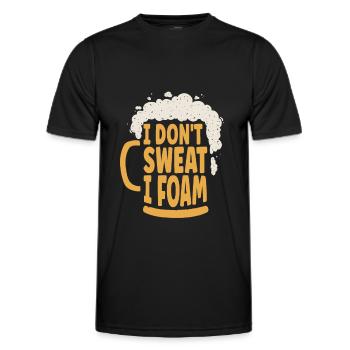 Craft Beer Craft Beer Funny - Men's Functional T-Shirt - black - Front - AI Model Male 178 dark (178cm)