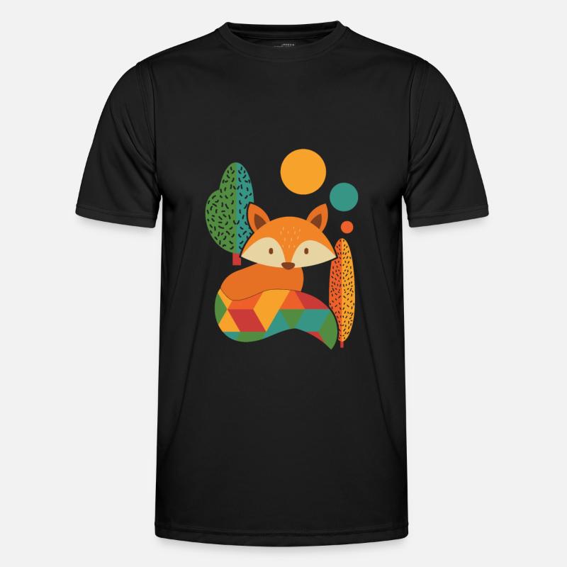 Fuchs Geometric - Men's Functional T-Shirt - black