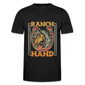 Rodeo Cowboy Ranch Cowboy - T-shirt sport Homme - noir - Devant - AI Model Male 178 dark (178cm)