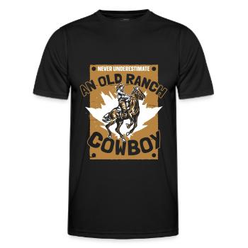 Rodeo Cowboy Ranch Cowboy - T-shirt sport Homme - noir - Devant - AI Model Male 178 dark (178cm)