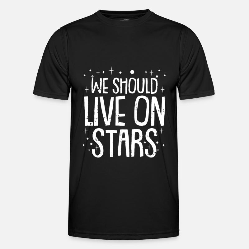 Space Space Space Colonization - Men's Functional T-Shirt - black