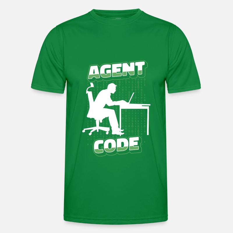 Entwickler Coder Programmierer Agent Männer Funktions-T-Shirt