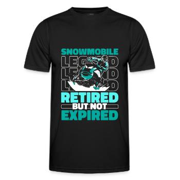 Snowmobile Snowmobiles Retired - Men's Functional T-Shirt - black - Front - AI Model Male 178 dark (178cm)
