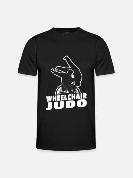 Judoka wheelchair - Men's Functional T-Shirt - black