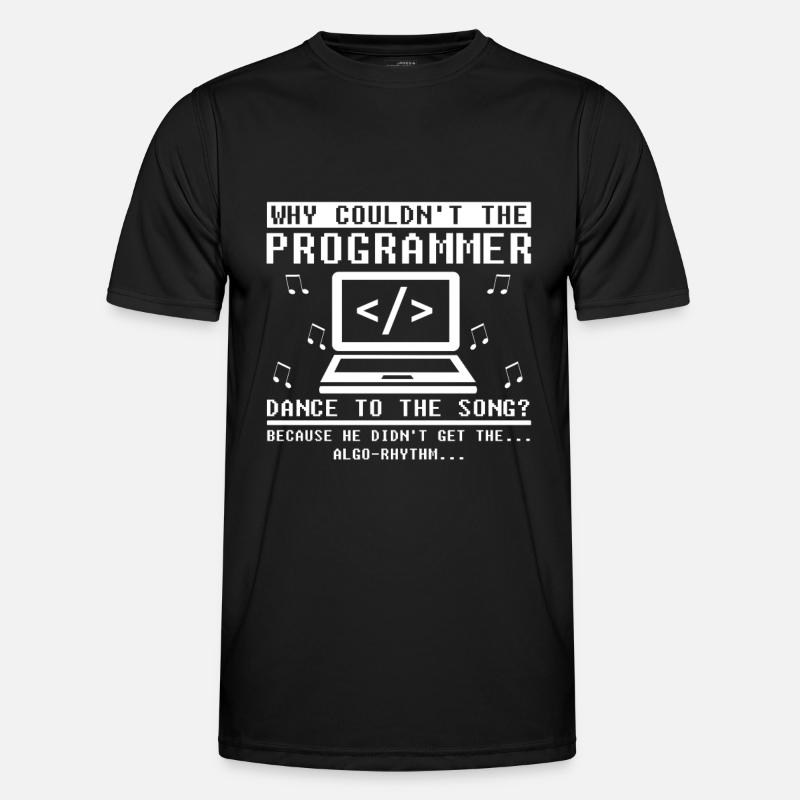 Entwickler Coder Programmierer Spaß - Männer Funktions-T-Shirt - Schwarz
