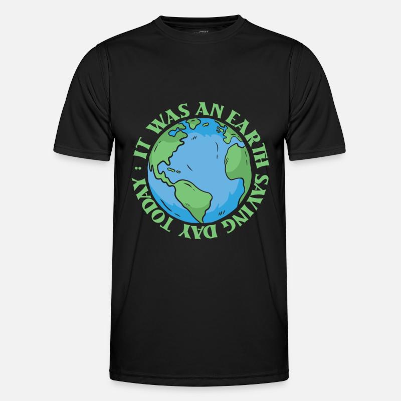 Space Space Earth Astroid Diversion - Men's Functional T-Shirt - black