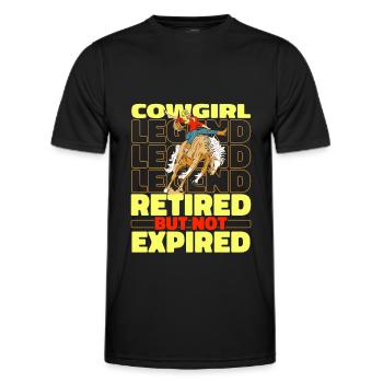 Retired Rodeo - Men's Functional T-Shirt - black - Front - AI Model Male 178 dark (178cm)