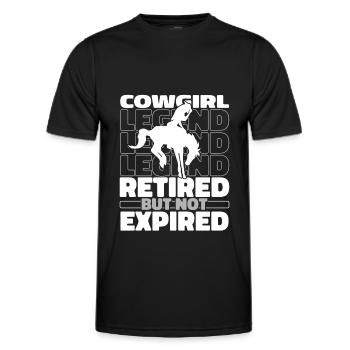 Retired Rodeo - Men's Functional T-Shirt - black - Front - AI Model Male 178 dark (178cm)