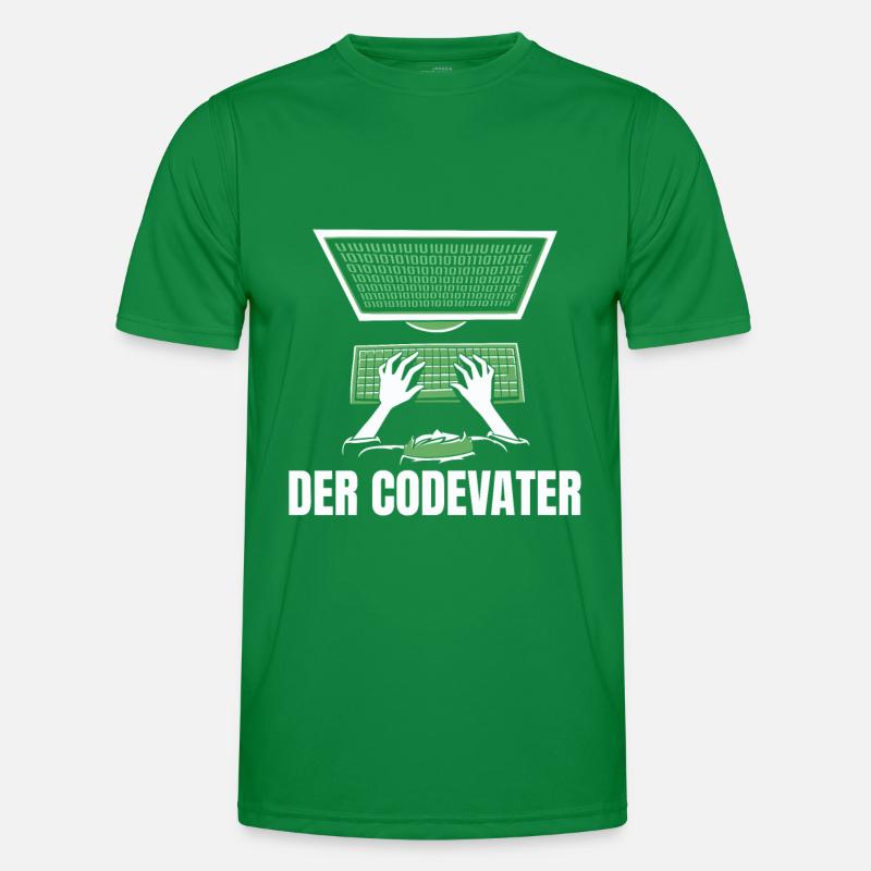 Entwickler Coder Programmierer Vater Männer Funktions-T-Shirt